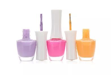 Various types of nail polish